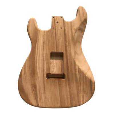Unfinished DIY Strat-Style Guitar Body – Soft Maple Wood, Pre-Drilled, Ready for Custom Build image 2