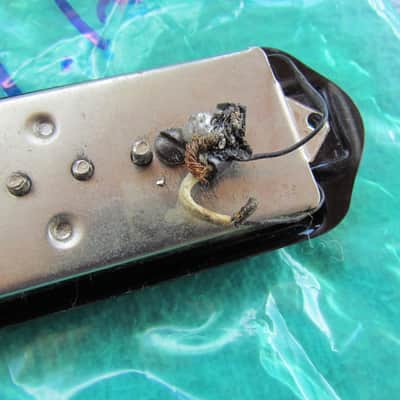 Vintage Gibson P-90 Pickup With Cover 40's/50's Era Gibson P-90 Full Output 7.16K Ohms Great Vintage Gibson P-90 PU W/Cover image 5