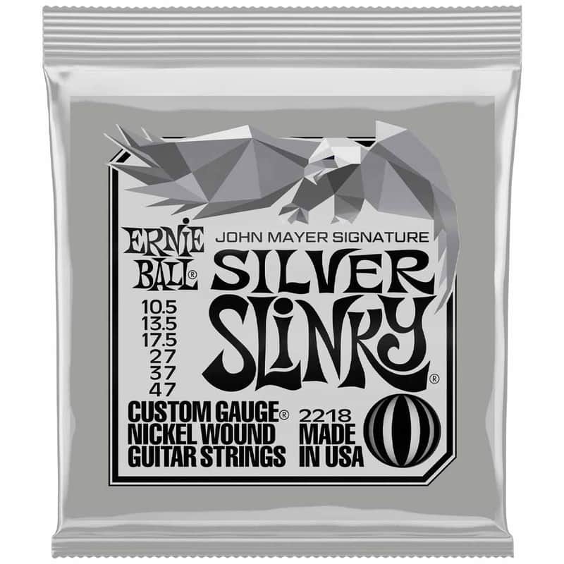Ernie Ball John Mayer Signature Silver Slinky 10.5-47 Electric Guitar Strings image 1