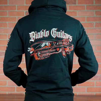 Diablo Zip-Up Hoodie "Hearse" Logo-XL image 3