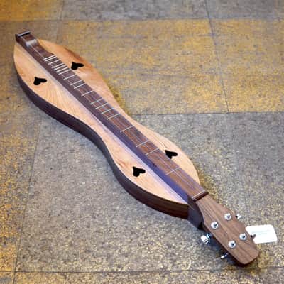 McSpadden 4FHWC Cherry/Walnut Flathead Hourglass Mountain Dulcimer w/Padded Gig Bag image 2