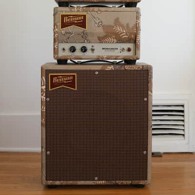 Benson Amps Monarch 15 Watt Head and 1x12 Cabinet Mini Stack and Dizzy Bird Custom Wrap image 2