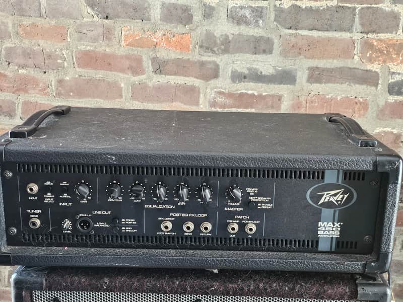 Peavey MAX 450 Bass Amplifier 450-Watt Bass Head 2000s - Black image 1