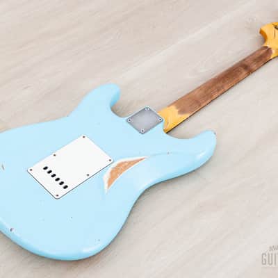 2025 Nash S-67 S-Style Electric Guitar Sonic Blue Medium Aged w/ Lollar, Case & Tags image 11