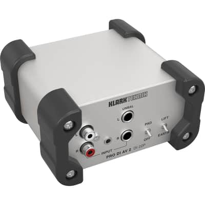 Klark Teknik DI 22P PRO DI AV 2 Passive Stereo DI Box with Midas Transformers and Extended Dynamic Range image 1