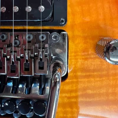 Dean C380F TAB Electric Guitar Custom 380 Floyd C380Ftab Trans Amberburst Guitar image 13