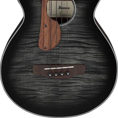 Ibanez AEGB25ETKH Acoustic Electric Bass - Transparent Black Sunburst High Gloss (AEGB25ETKH) image 15