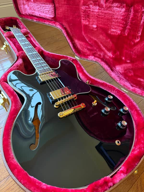 2022 Gibson ES-345 Gloss Limited Edition - Ebony Black