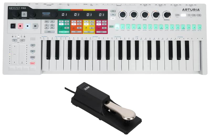 Arturia Keystep Pro Sequencer 37-Key Midi USB Keyboard Controller+Sustain Pedal image 1