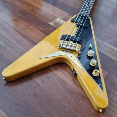 Greco FVB 900 Flying V Bass 1977 - Natural image 1
