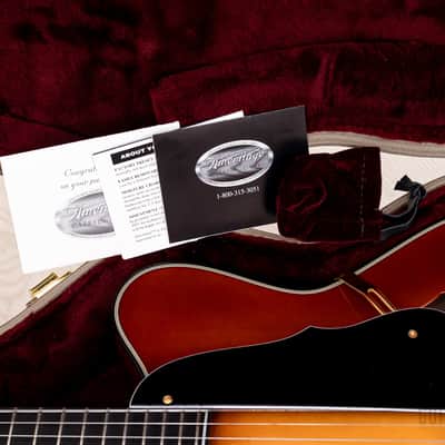 Harvey Leach Cutaway Acoustic Archtop 18" Carved Top, Spruce & Tiger Maple w/ Case image 18