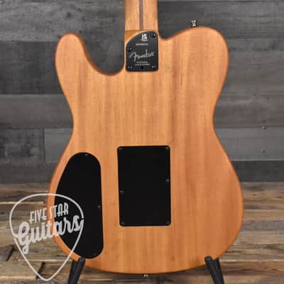 Fender American Acoustasonic Telecaster All-Mahogany - Natural with Deluxe Gig Bag image 5