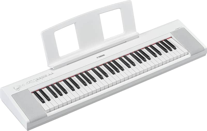 Yamaha NP-15 61-Key Piaggero Portable Keyboard - White image 1