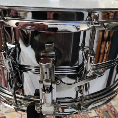 STUDIO SALE! Yamaha Stage Custom SD 266A Snare 14×6.5 Chrome Over Steel 1990s Japan image 4
