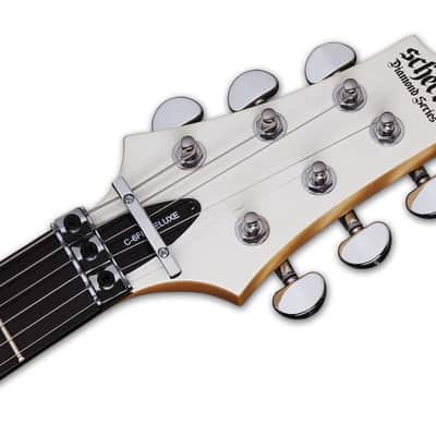 Schecter C-6 FR Deluxe guitar in Satin White image 8