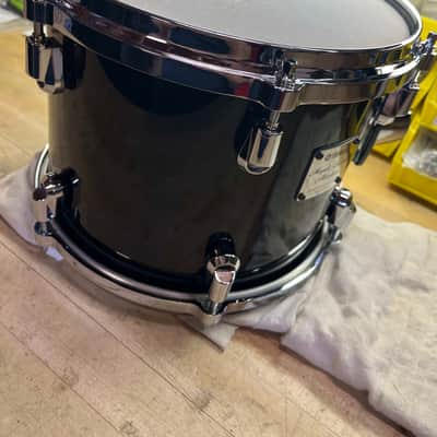 Yamaha Maple Custom Absolute Piano Black 10x8 Nouveau lugs Die Cast Hoops MINT! image 17