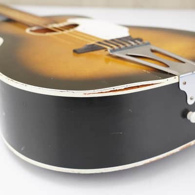 60s Fender F-70-B Uni-Bar Parlor Acoustic Slide Guitar F-1000 w/Soft Case #55890 image 10