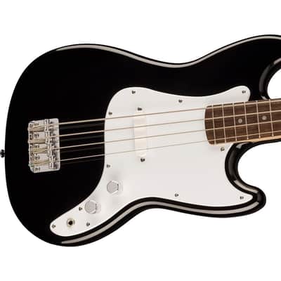 Fender 0373800506 Sonic Bronco Bass Laurel Fingerboard White Pickguard Black image 4