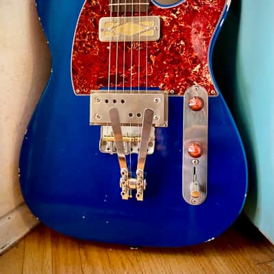 Waterslide Guitars T-Style Coodercaster  2021 Lake Placid Blue image 7