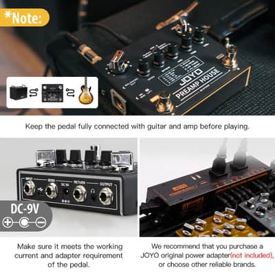 Joyo Preamp House R-15 Amp Simulator Guitar Pedal, 9 Amp Models with Dual Channel & 18 Tones, IR Cab Sim, XLR Out & FX Loop, Bypass (Price includes the import duty for US buyer) image 3