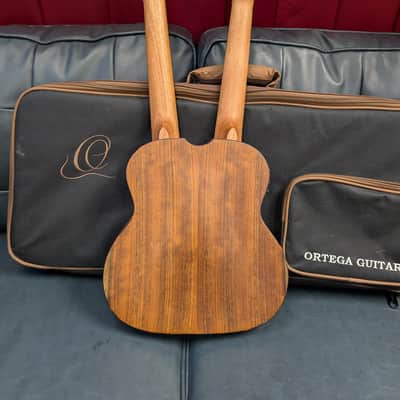 Ortega Hydra Double Neck Tenor Electric Ukulele - Natural Ovangkol w/Gigbag image 13
