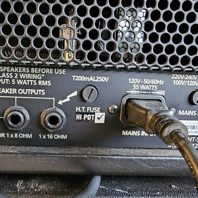 Blackstar HT-5RH MKII 2-Channel 5-Watt Guitar Amp Head with Reverb & HTV-112 cab 2019 - Present - Black image 5