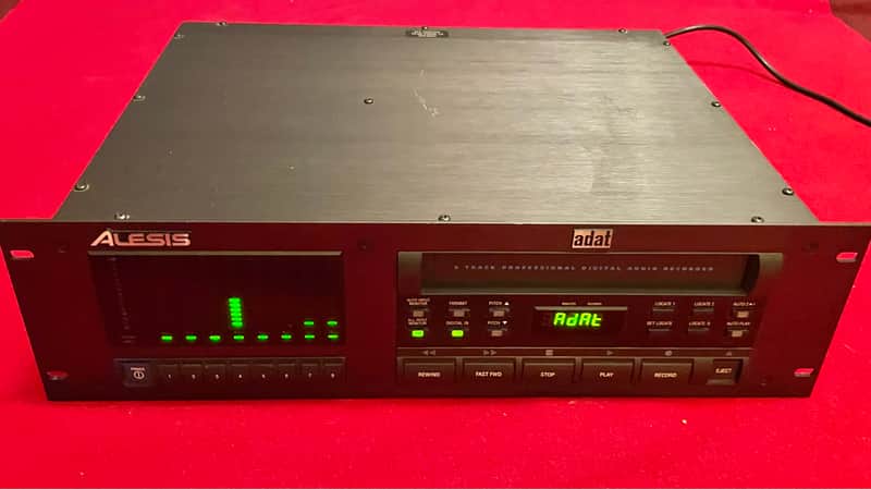 Vintage 1994 Alesis ADAT Blackface Digital 16-Bit 8-Track Recorder LOW HOURS FOR REPAIR image 1