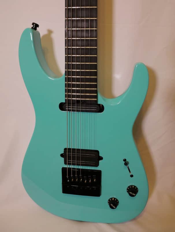 MMC Jackson Pro Series Soloist SL7 ET Josh Smith Signature, Aquamarine W/Case