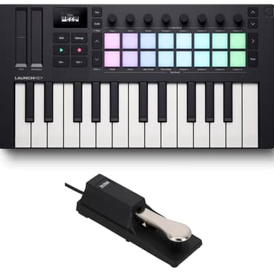 Novation LAUNCHKEY MINI 25 MK4 25-key MIDI Keyboard Controller+Sustain Pedal