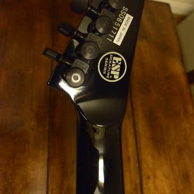 ESP Custom Shop EX In Flames Jesper Stromblad Signature Reverse Headstock MX Black Guitar image 14