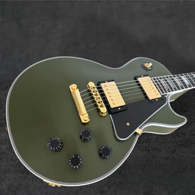 2026 Gibson Custom Shop Les Paul Custom VOS – Olive Drab w/ Gold Hardware image 3