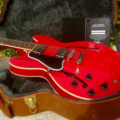 ♚ GEM !♚ 2013 Gibson ES-335 Dot Figured LEFT HANDED ♚ CHERRY 'AAA' FLAME ♚ 60's Neck *Lefty image 1
