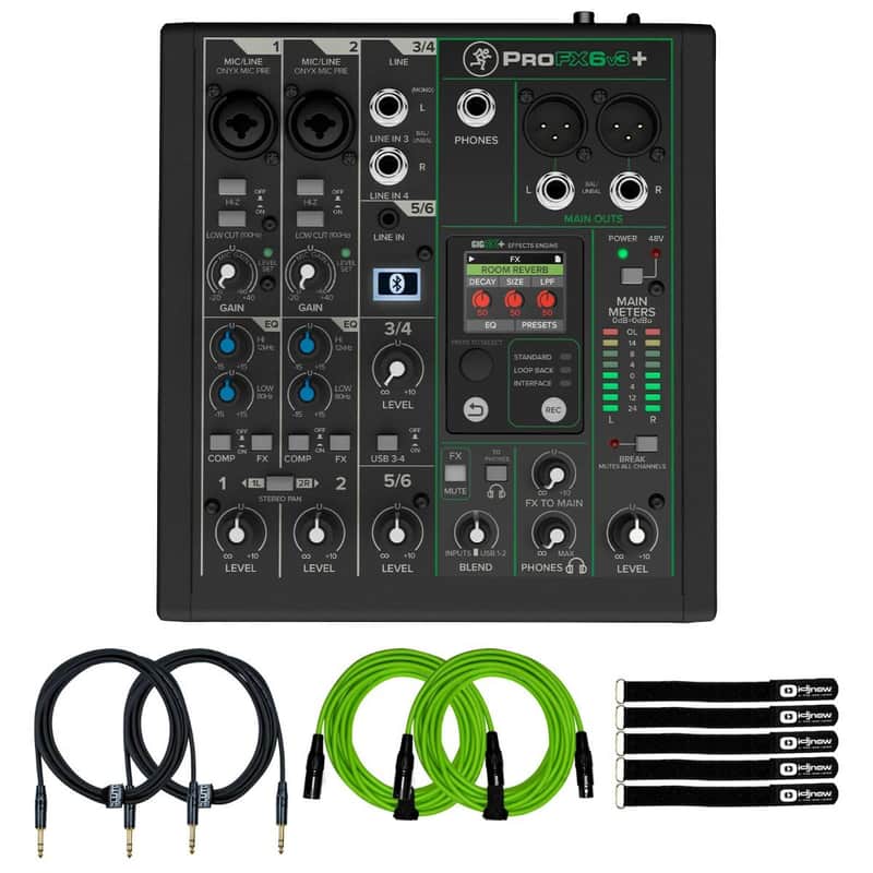 Mackie ProFX6v3+ 6-Channel Analog Enhanced FX USB Live Studio