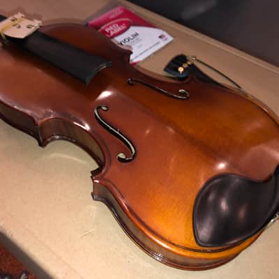 Brand new Intermediate Violin 3/4 Size Do-It-Yourself Kit(w/tailpiece, strings, bridge) French Polished image 4