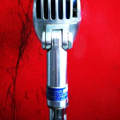 Vintage RARE 1957 Stromberg Carlson MC-41 / Shure 55S variant Satin Chrome w cable & Atlas SO-1B Elvis 55 Super 55 image 7