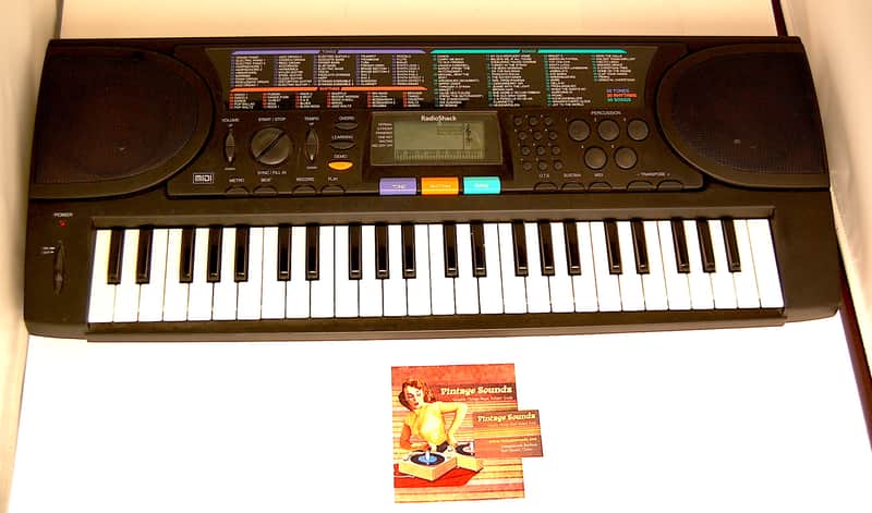 Radio Shack MD-500 early 90s Black MIDI Keyboard image 1