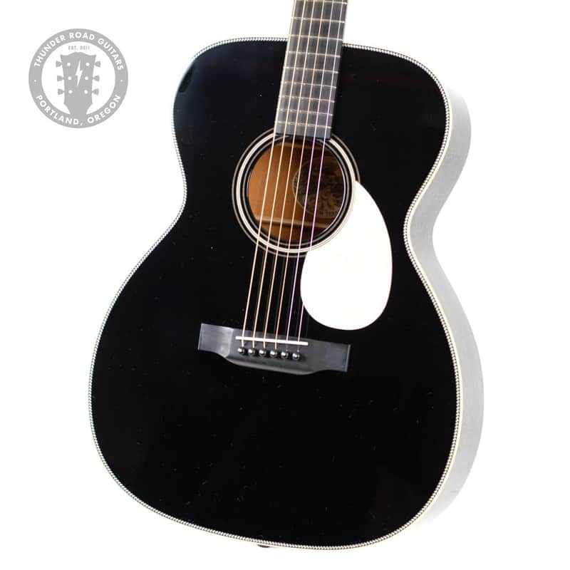 New Collings Custom OM1H Ebony/Doghair #35083 image 1