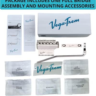 Made in Spain! Vega-Trem VT1 2-Points Glossy Stratocaster Guitar Tremolo Bridge No Mods Easy Installation image 4