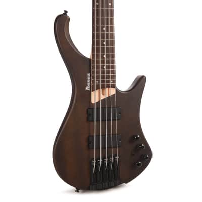 Ibanez EHB605WNF EHB Ergonomic Headless Bass 5-String Walnut Flat image 1