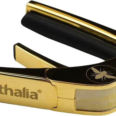 Thalia Gold Finish Capo - Vintage Pearl Save the Bees Premium Series Capo image 2