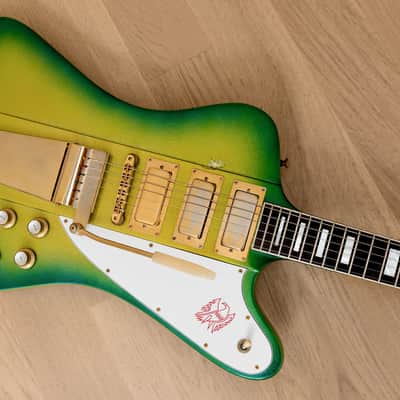 2000 Gibson Custom Shop Firebird VII Green Sparkle Burst w/ Case image 9