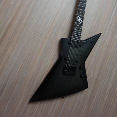 Solar E1.7fbb 7 String  Flame Black Burst Matte with Soft Case image 1