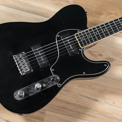 Shabat Lion Special Swamp Ash Baritone w/ Ebony Fretboard & Lollar P-90s – Black image 9