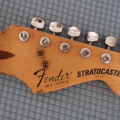 Vintage 1980s 1982 Fender USA Guitar Neck Stratocaster Natural 4-Bolt F-Series CBS Dan Smith Project Neck No Frets Poor Shape 1981 1983 1984 image 4