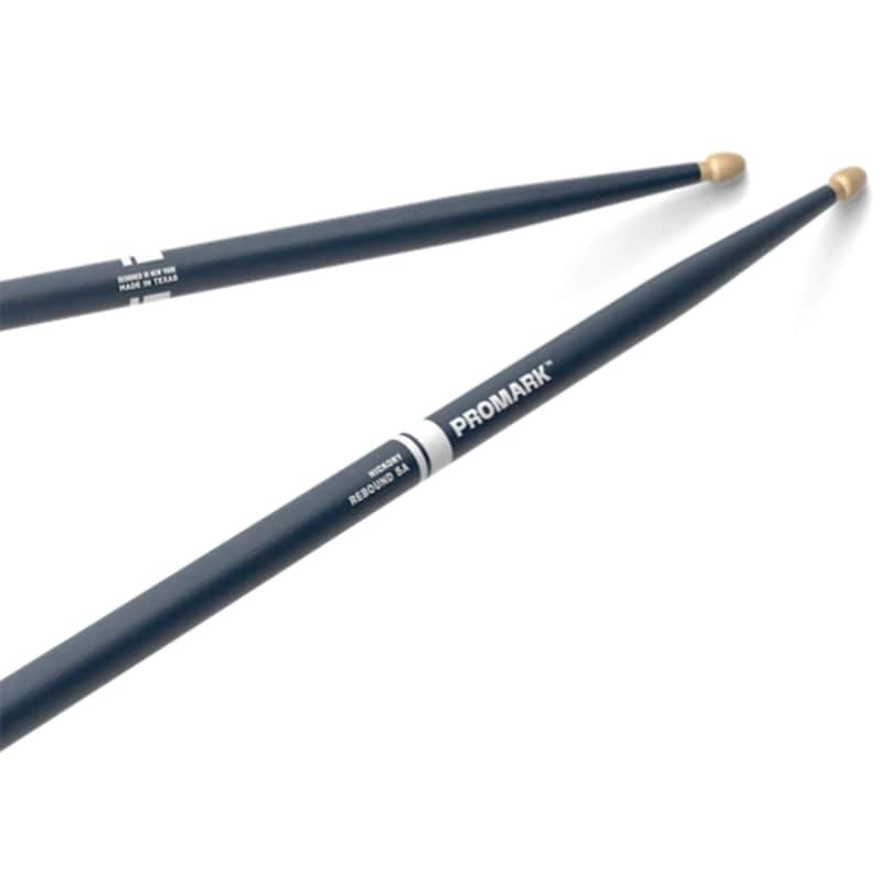 Promark Rebound 5A Painted Acorn Wood Tip Drumsticks - Blue image 1