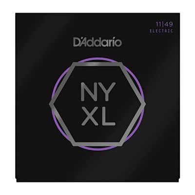 D'Addario NYXL1149 Nickel Wound Electric Guitar Strings, Medium, 11-49 image 2