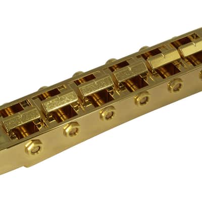 GOTOH GE103B-T Guitar Bridge with large metric posts Gold image 3