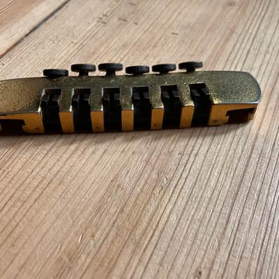Schaller Vintage Electric Guitar TP6 Fine Tuning Guitar Bridge Pre Owned TP-6 Gold Finish image 4