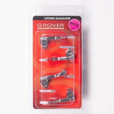 Grover 144C Mini Bass Guitar Tuning Machines 2 + 2, Chrome image 1