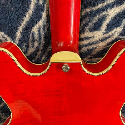 Eastman T486B-RD Thinline Archtop with Bigsby 2015, Red, near mint w/OHSC image 17
